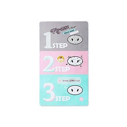 Holika Holika Pig Nose Clear Black Head 3-Step Kit, 5 Count