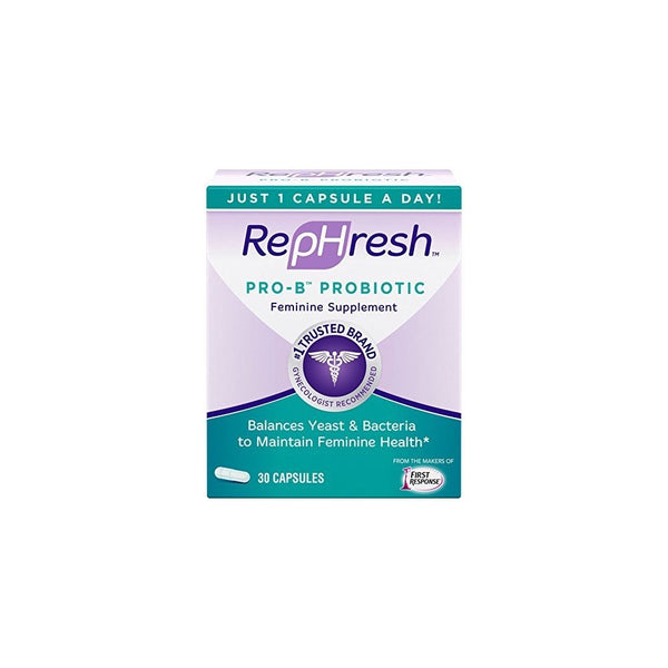 RepHresh Pro-B Probiotic Feminine Supplement, 30-Count Capsules (Pack of 2)