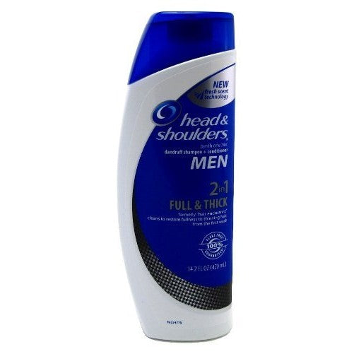Head and Shoulders Men Full and Thick 2-In-1 Dandruff Shampoo Plus Conditioner, 14.2 Ounce ( Pack Of 3 )