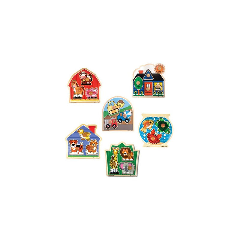 Melissa & Doug Jumbo Knob Puzzle Set