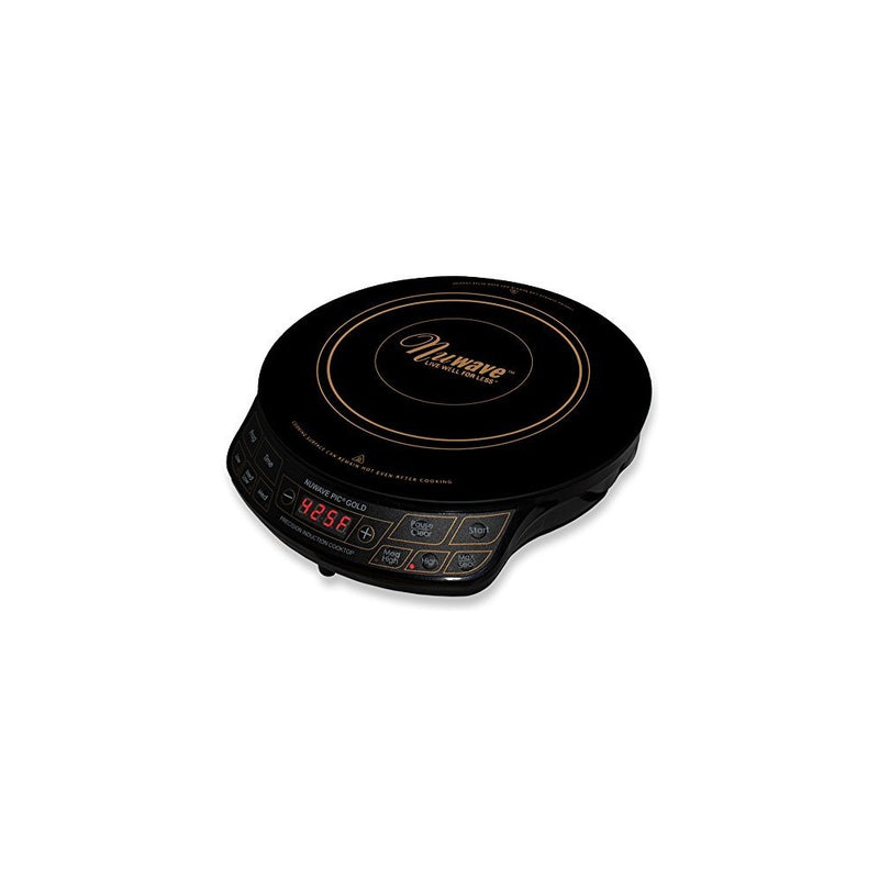 NuWave PIC Gold 1500W Portable Induction Cooktop Countertop Burner, Gold