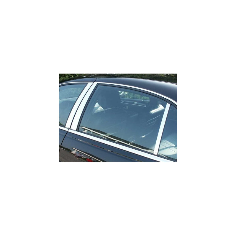 QAA FITS TOWN CAR 1998-2011 LINCOLN (6 Pc: Stainless Steel Pillar Post Trim Kit, 4-door) PP38681