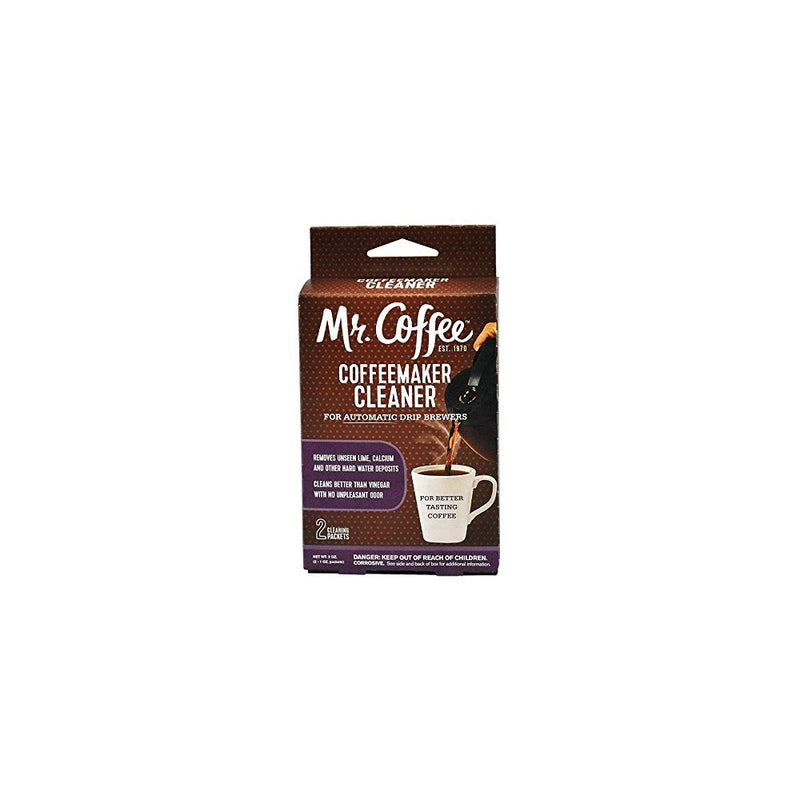 Mr. Coffee Coffeemaker Cleaner - For All Automatic Drip Units, 2 Packets - Set of 2 (Total 4 Packets)