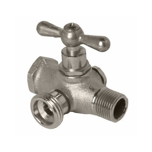 ARROWHEAD BRASS & PLUMBING 248LF 1/2" Bypass, Red Brass, Washing Machine Valve