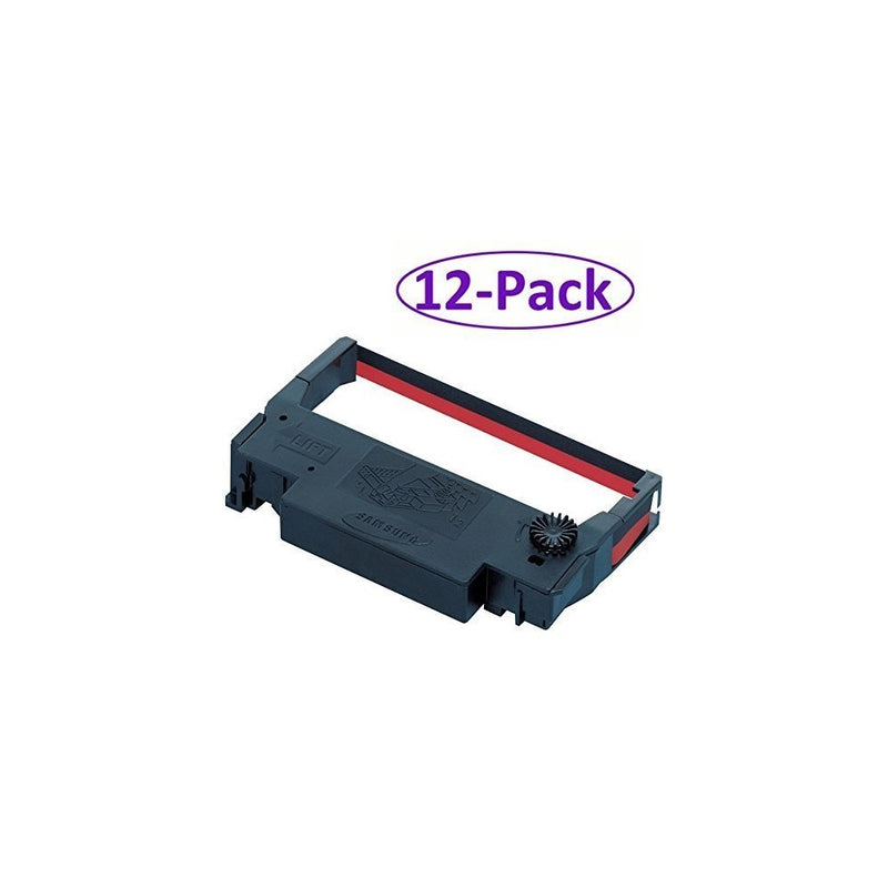 Bixolon (GRC-220BR) 12-Pack KD02-00057A Black/Red Ribbon Cartridge for SRP-275 & SRP-270