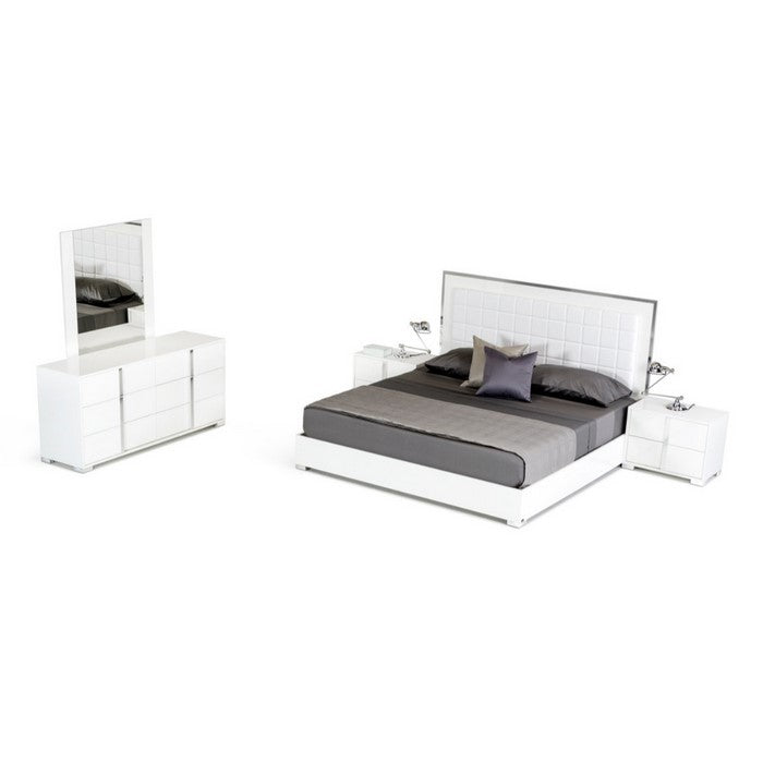 Modern Style Wooden Dresser with Multiple Drawers, White