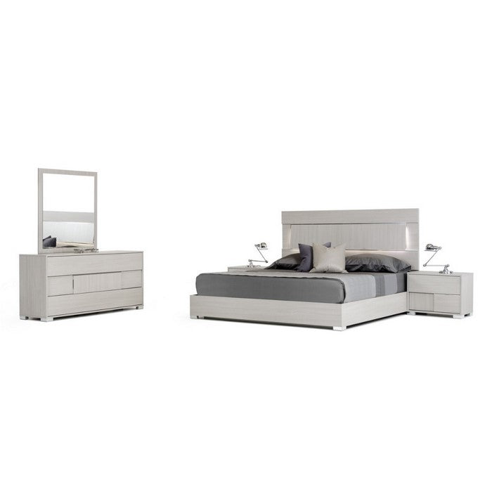 Three Drawers Modern Style Rectangular Dresser with Bracket Feet, Gray