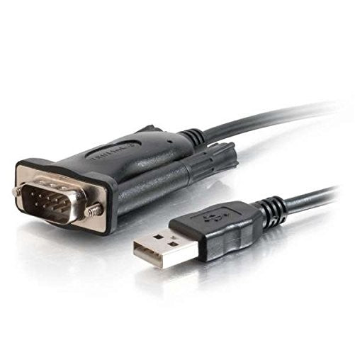 C2G/Cables to Go 26887Trulink USB to DB9 Male Serial RS232 Adapter Cable, Black (5 Feet)