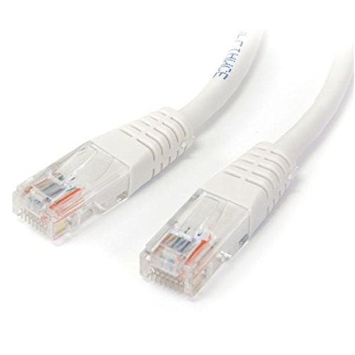 StarTech.com White Molded RJ45 UTP Cat 5e Patch Cable - 50 Feet (M45PATCH50WH)