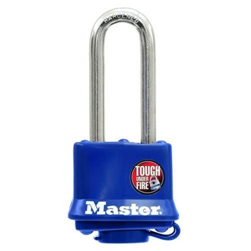 Master Lock 312DLH Laminated Steel Pin Tumbler Padlock, Blue