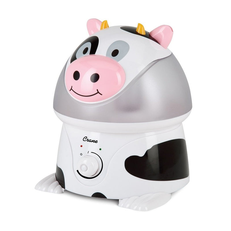 Crane USA Filter-Free Cool Mist Humidifiers for Kids, Cow