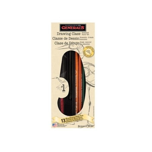 General Pencil Mixed Media Drawing Class Essential Tools Kit