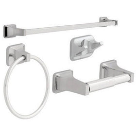 FRANKLIN BRASS DS2400PC Futura, Bath Hardware Accessory 4 Piece Kit, Polished Chrome