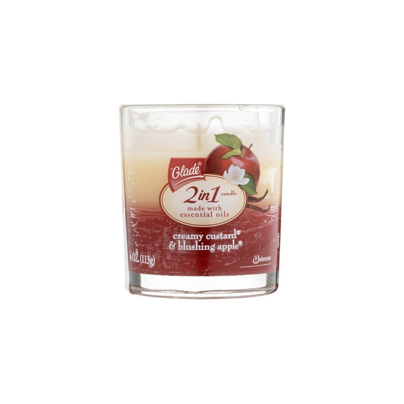 Glade Candle Creamy Custard & Blushing Apple