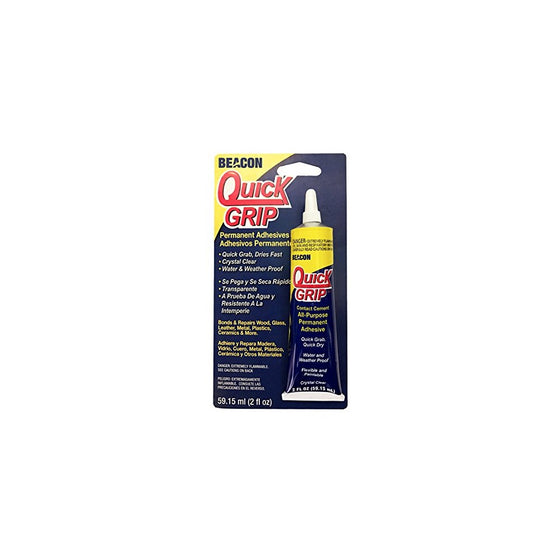 Beacon 873388 Quick Grip All-Purpose Permanent Adhesive, 2-Ounce