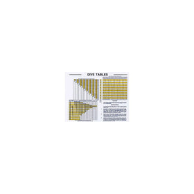 Waterproof Dive Tables for Charting Depth and Time Chart for Scuba Dive Divin...