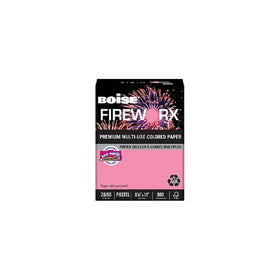 Boise Fireworx Color Copy/Laser Paper, 20 lb, Letter Size (8.5 x 11), Cherry Charge, 500 Sheets (MP2201-CHE)