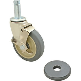 Metro 5MPB Super Erecta 5" Diameter Wheel Brake Stem Caster, 300 lbs Capacity