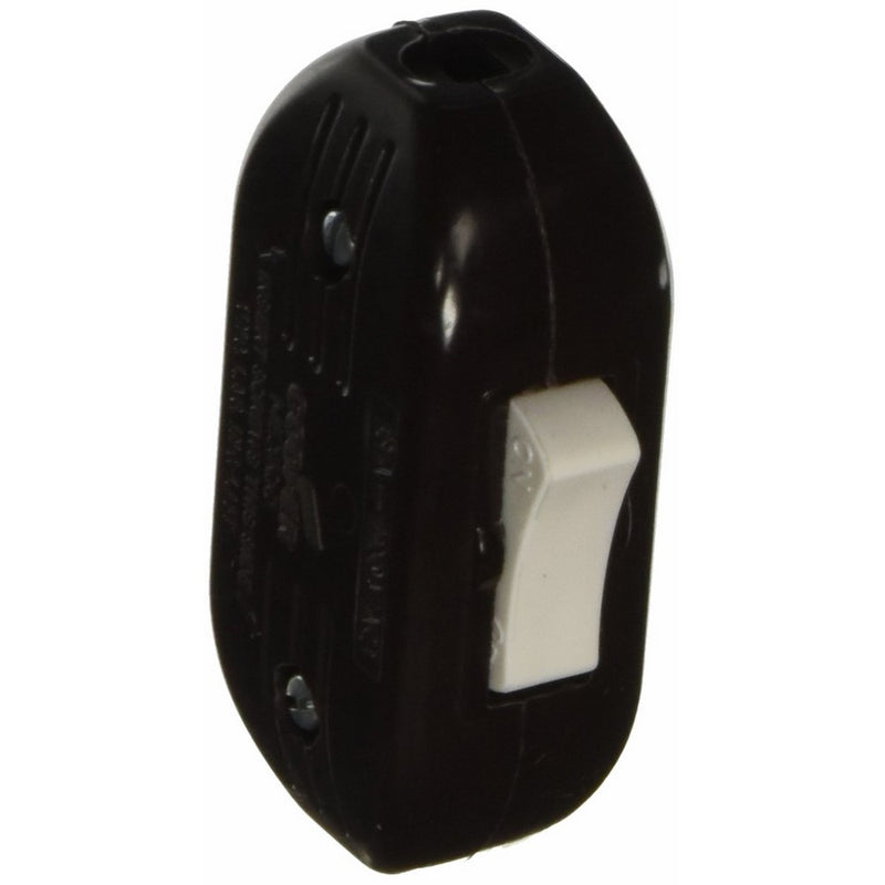 Cooper Wiring Cord Switch - Brown - Carded BP933B