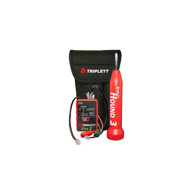 Triplett Fox & Hound 3399 Premium Wire and Cable Tracing Kit with Tone Generator and Probe with Adjustable Sensitivity