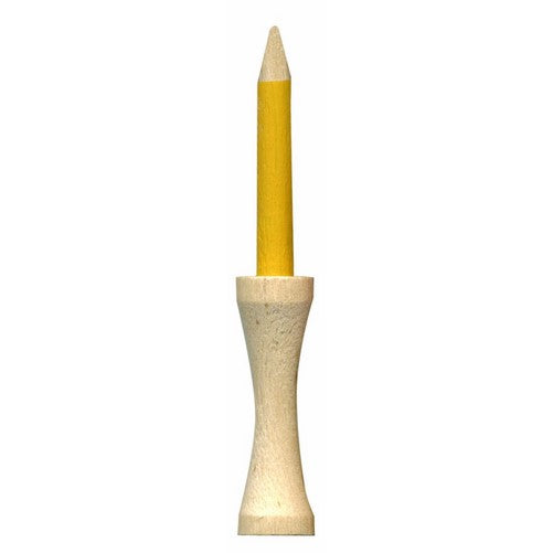 Pride Professional Tee System Two Piece Step Tee, 50 Count, 2-3/4 inch (Yellow)