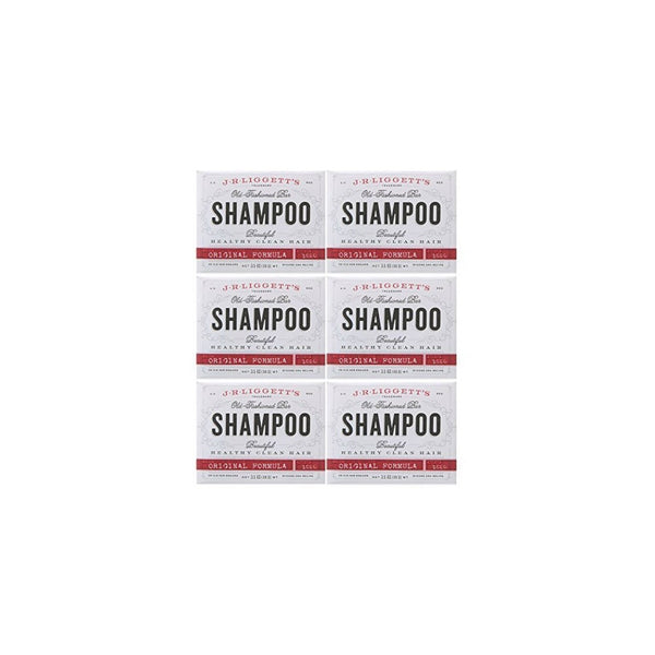 J.R. LIGGETT'S SHAMP BAR,ORIGINAL, 3.5 OZ 6PK