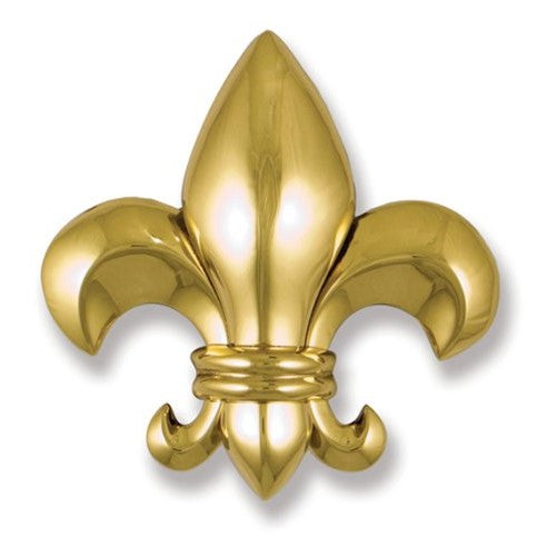 Fleur de Lys Door Knocker - Brass (Premium Size)