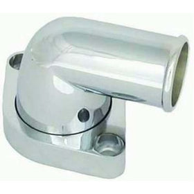 Racing Power Company R6009C 90° Chrome Aluminum Water Neck for Chevy V8