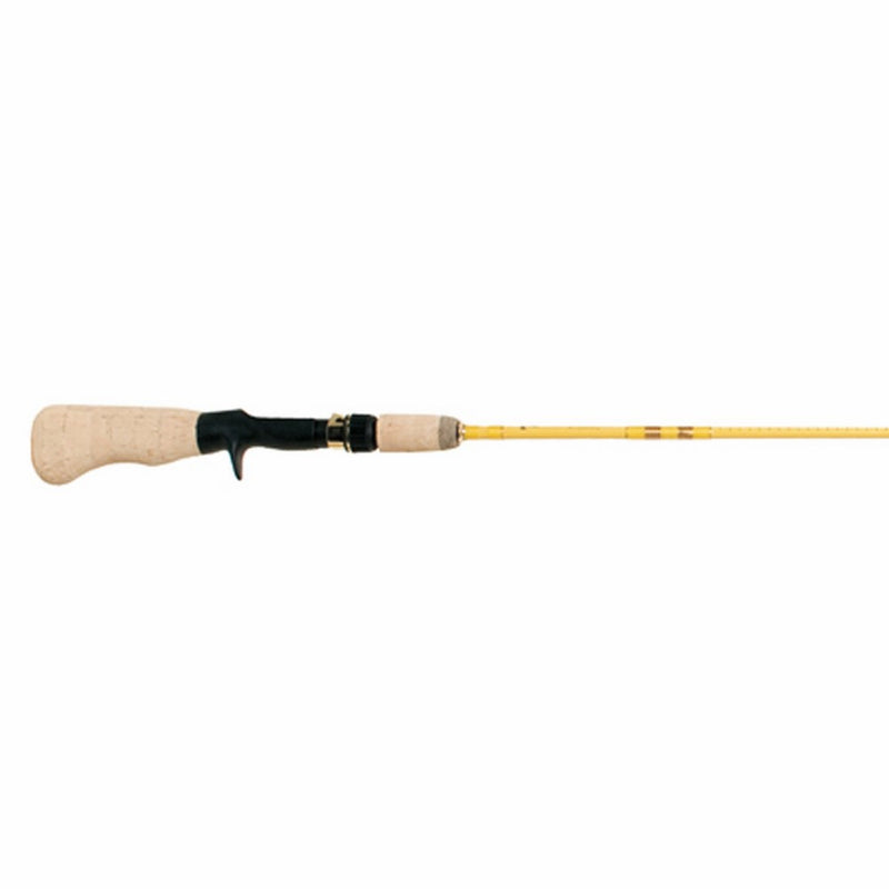 Eagle Claw Featherlight Casting Rod, 2 Piece (Ultra Light Yellow, 4-Feet 10-Inch)