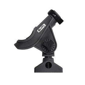 Scotty 280-GR Baitcaster/Spinning Rod Holder w/#241 Side/Deck Mount (Grey)