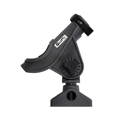 Scotty 280-GR Baitcaster/Spinning Rod Holder w/#241 Side/Deck Mount (Grey)