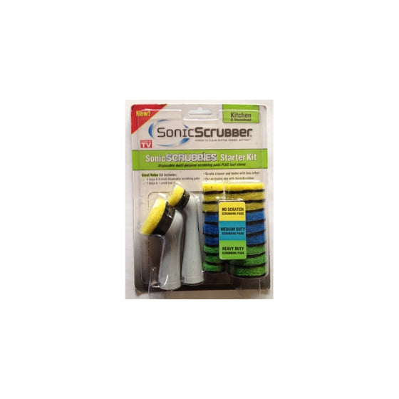 Sonic Scrubbies Starter Kit Kitchen & Household for Sonic Scrubber