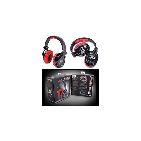 DJTECH EDJ500RED Professional DJ Headphones