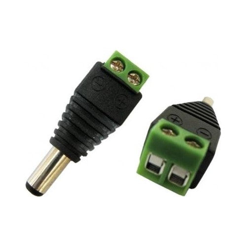 100pcs 2.1mm x 5.5mm Male CCTV Power Jack Adapter