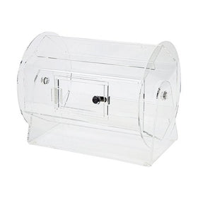 Medium Acrylic Raffle Ticket Drum – Spinning Casino, Bingo, & Lottery Drawing by Midway Monsters