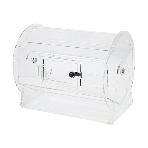 Medium Acrylic Raffle Ticket Drum – Spinning Casino, Bingo, & Lottery Drawing by Midway Monsters