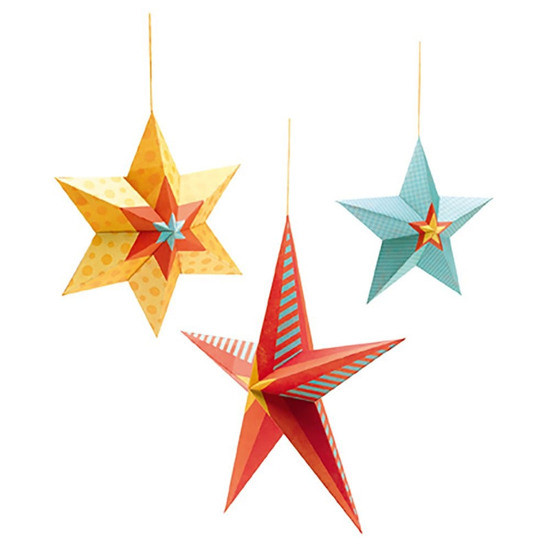 Djeco Hanging Paper Decor, Stars At Night