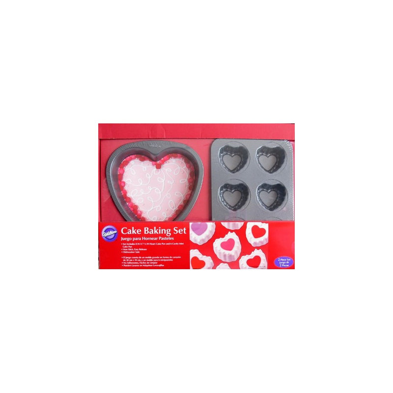 Wilton 2-Piece Valentine Cake Baking Pan Set