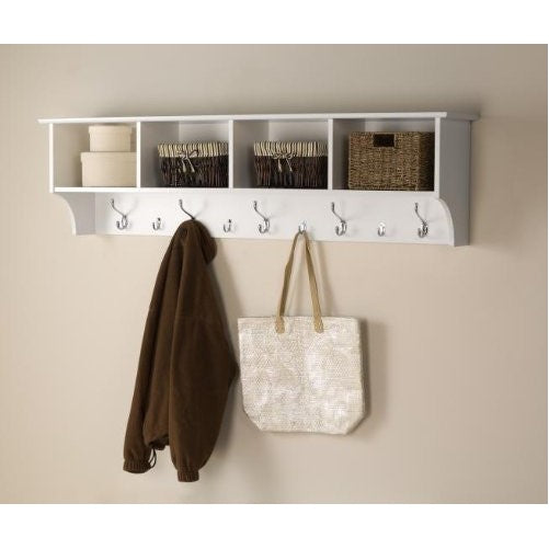 Prepac 60" Hanging Entryway Shelf, White