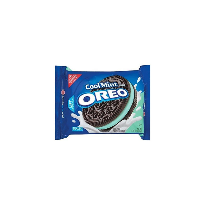 Oreo Chocolate & Cool Mint Creme Sandwich Cookies 15.25 Oz. (2 Pack)