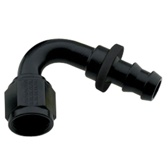 Fragola 212012-BL Black Size (-12) 120° Push Lock Hose Fitting