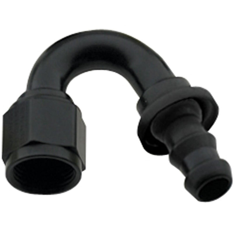 Fragola 215012-BL Black Size (-12) 150° Push Lock Hose Fitting