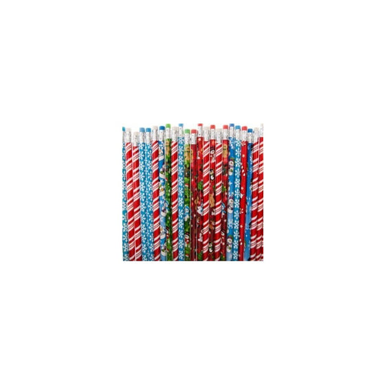Rhode Island Novelty FBA_ZCPENCI Lot of 144 Assorted Christmas Holiday Theme Wooden Pencils-7.5&Quot