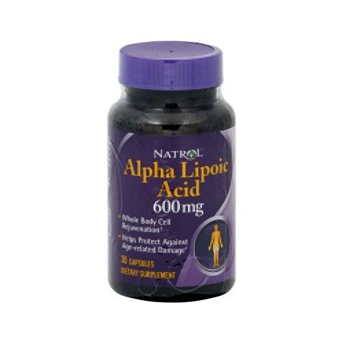 Natrol Alpha Lipoic Acid 600 mg Capsules 30 ea