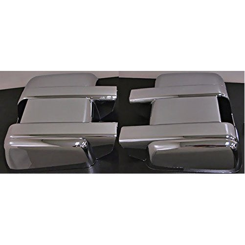 MaxMate Fits 08-13 Ford F250/F350/F450 Super Duty Chrome Mirror Cover Telescopic Mirror W/Turn Light