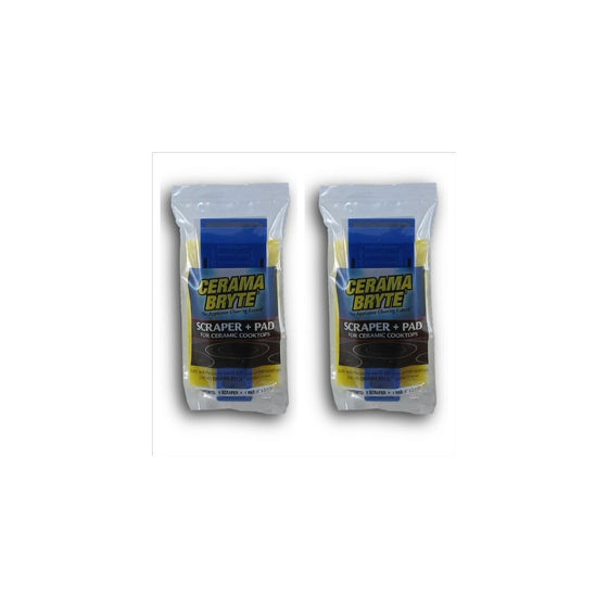 Cerama Bryte Scraper & Pad Combo (2 PACK)