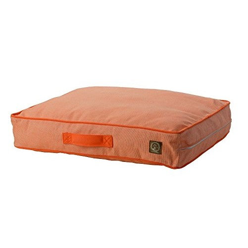 One for Pets Siesta Indoor/Outdoor Pillow Pet Bed, Small, Orange