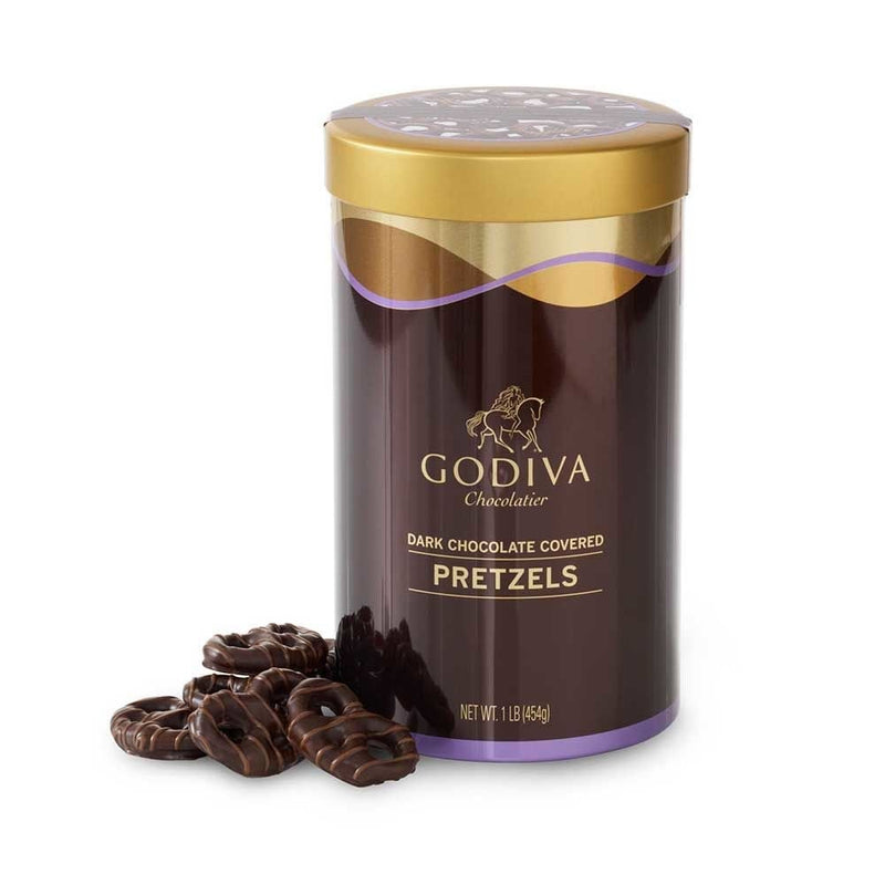 GODIVA Chocolatier Dark Chocolate Covered Pretzels, Great as Gift