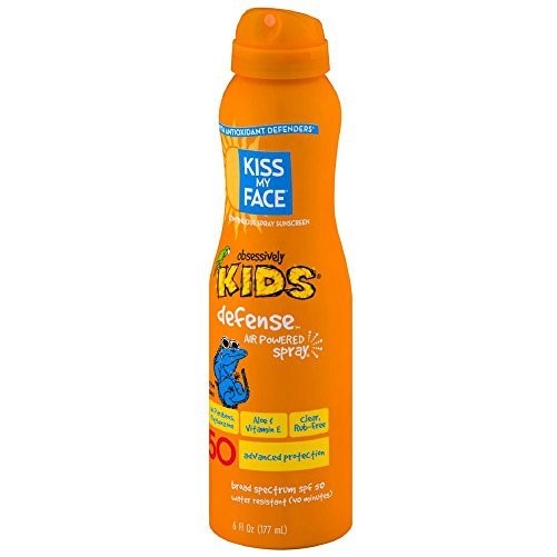 Kiss My Face Spf#50 Sunscreen Defense Kids Spray 6 Ounce (177ml) (3 Pack)