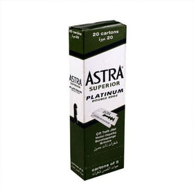 100 Astra Superior Premium Platinum Double Edge Safety Razor Blades 4 Count